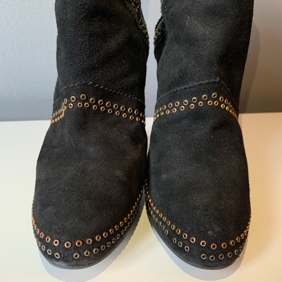 Jimmy Choo suede studded booties 41 1/2 - Picture 6 of 8
